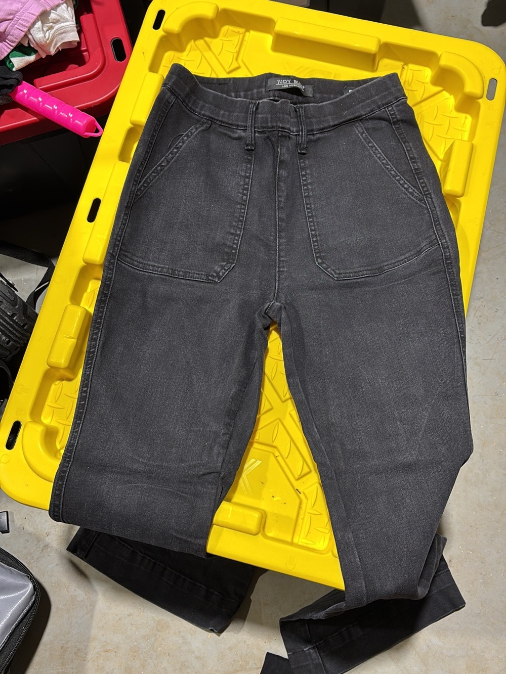 Judy Blue Charcoal Black Skinny Jeans